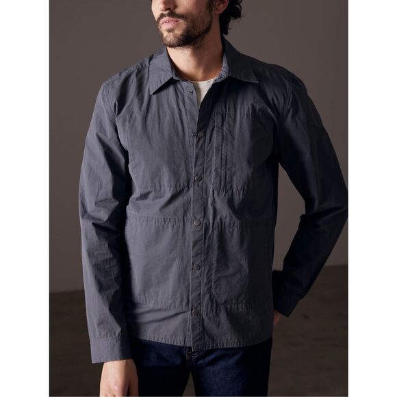 AETHER Pine Shacket button down navy blue men's XXL - Picture 9 of 9